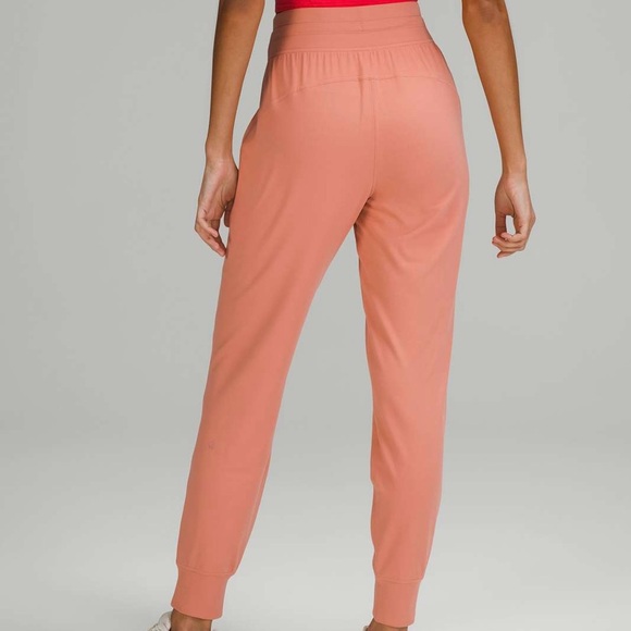 lululemon Ready To Rulu High Rise HR Joggers Sweatpants Pink Savannah size 8 - Picture 2 of 7